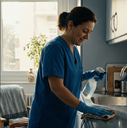 Actividades auxiliares de limpieza de inmuebles y superficies